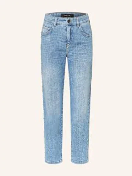 Marc Cain Jeansy Mom Roha Z Ćwiekami blau niebieskie