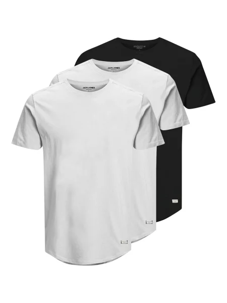 JACK & JONES Tricou JJENoa negru alb