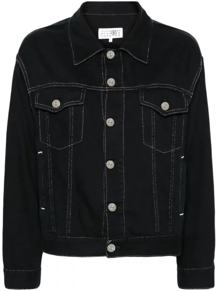 Geacă de blugi Mm6 Maison Margiela negru