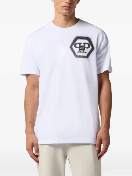 Tricou Philipp Plein alb