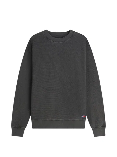 Pulover Tommy Hilfiger cu autograf gri