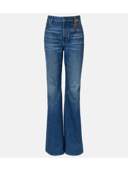 Blugi drepți Chloé albastru