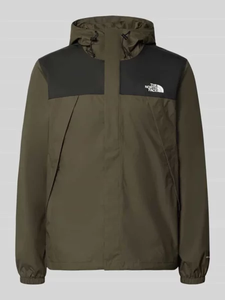 Kurtka z nadrukiem z logo model ANTORA' The North Face oliwkowa