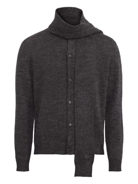 Cardigan Mm6 Maison Margiela de lână gri