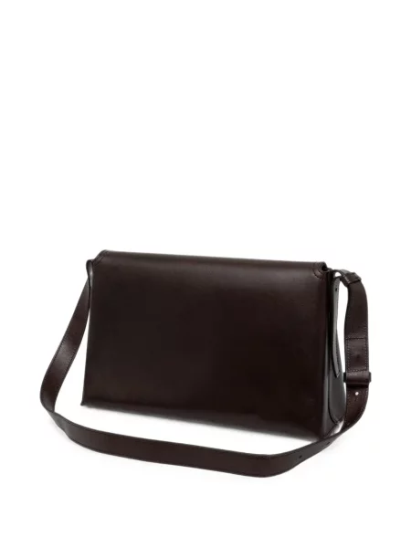 Body A.p.c. din piele cu imagine maro