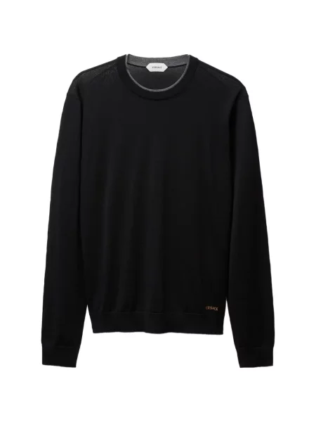 Pulover Versace de lână negru