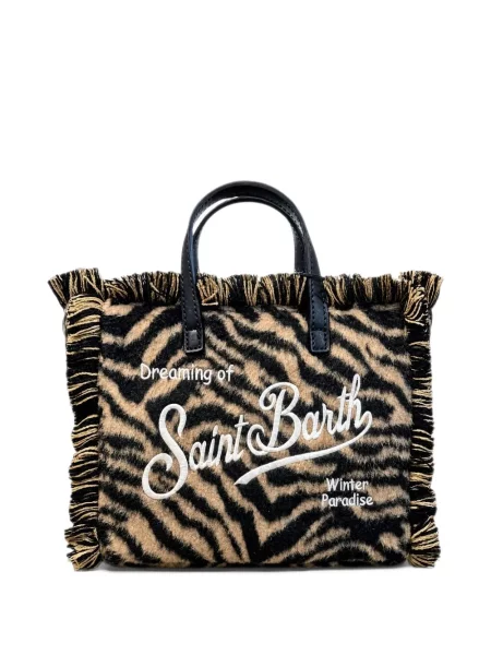 Geantă shopper Mc2 Saint Barth cu imagine cu model zebră