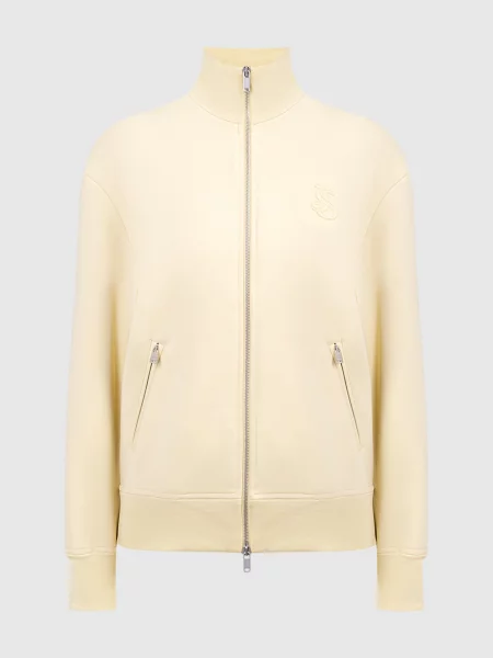 Спортивна кофта з монограмою логотипа Jil Sander жовта