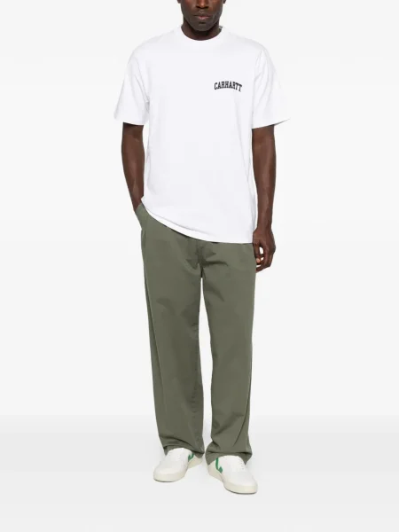 Pantaloni Carhartt Wip plisate verde