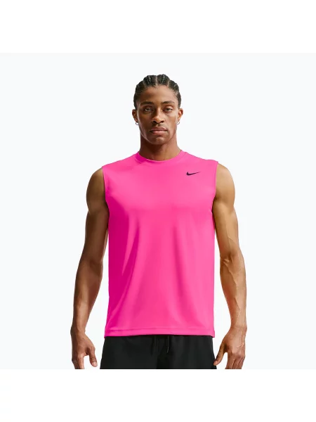 Tricou de antrenament bărbați Nike Dri-FIT Sleeveless Training Top hyper pink/black negru