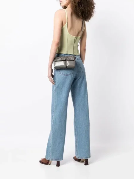 Dětska crossbody kabelka By Far šedá