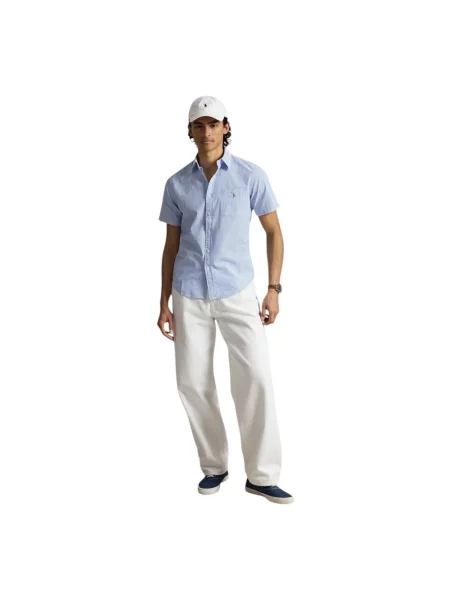 Koszula casualowa o kroju regular fit z czystej bawełny Polo Ralph Lauren niebieska
