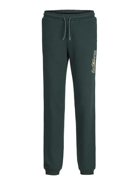 Jack & Jones Junior Παντελόνι JPSTGORDON κίτρινο παστέλ / σκούρο πράσινο λευκό