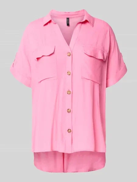 Bluzka koszulowa o kroju regular fit z czystej model BUMPY' Vero Moda