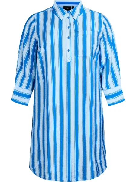 Zizzi Košulja haljina Vkam / pastelno plava