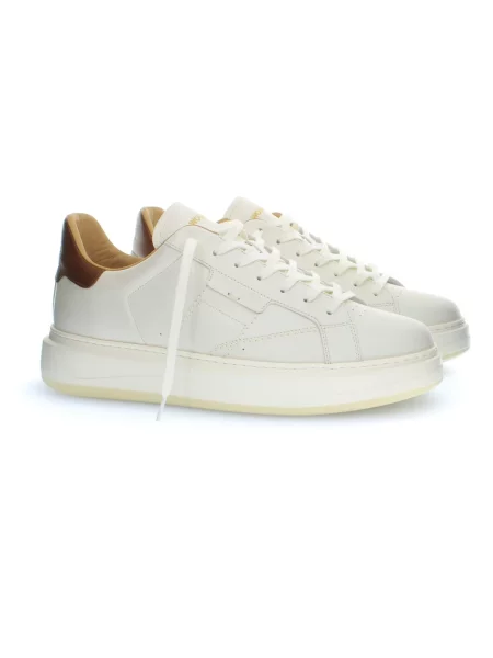 Sneakersy Woolrich skórzane białe