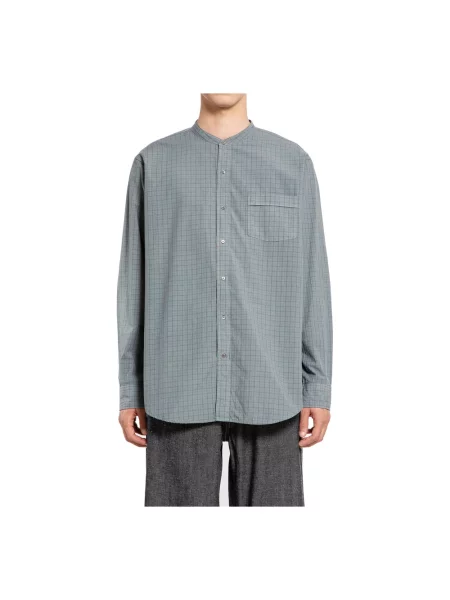 Koszula Taiga Takahashi ze stójką szara