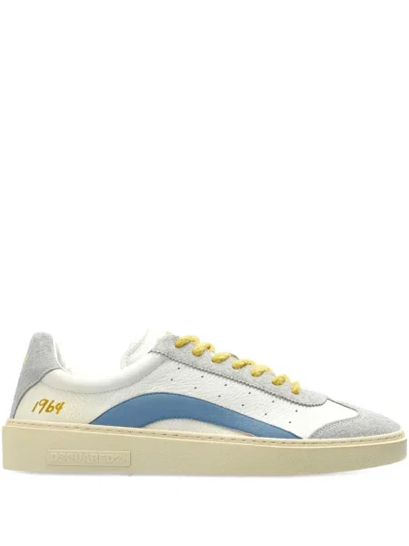 Sneakerși Dsquared2 cu șireturi din dantelă alb