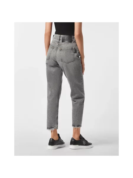 Mom jeans Philipp Plein szare