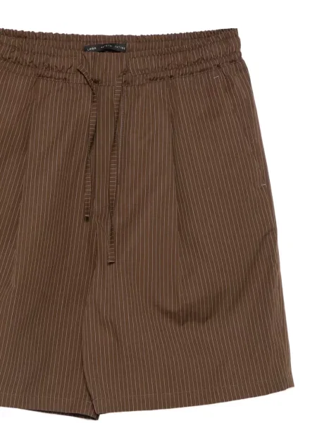 Pantaloni scurți Low Brand cu dungi maro
