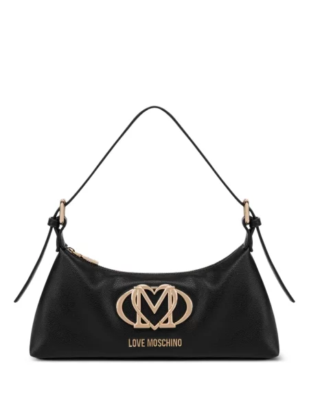 Geantă Love Moschino cu autograf negru