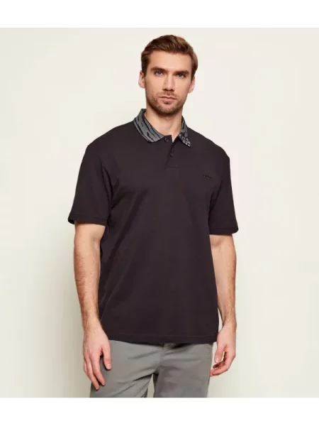 BOSS ORANGE Polo Pe_wildnature negru