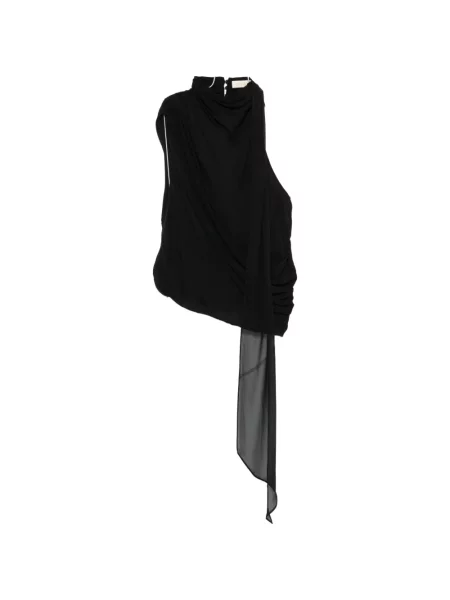 Top De La Vali drapat negru