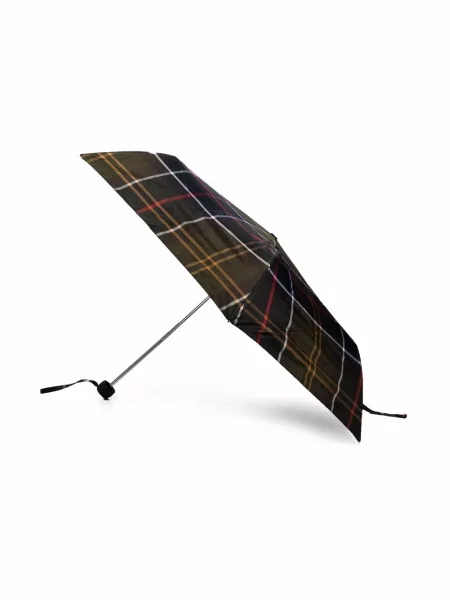 Umbrelă Barbour în carouri verde