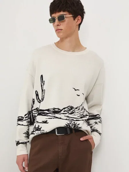 Pulover Medicine za muškarce bež