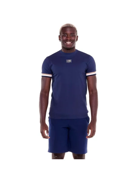 Scurt tricou Leone 1947 cu mâneci scurte albastru