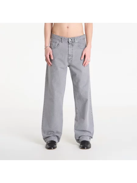 Hlače Mm6 dizajn s pet džepova siva