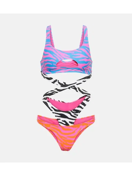 Costum de baie Reina Olga cu imagine cu imprimeu animal print