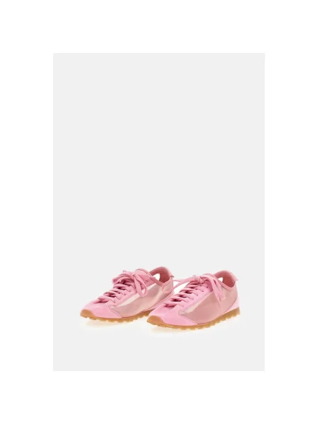 Buty do tenisa Jacquemus skórzane do tenisa różowe
