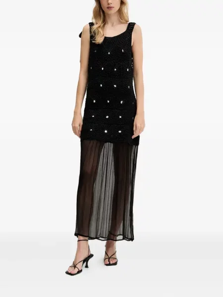 Rochie maxi Never Fully Dressed de costum negru
