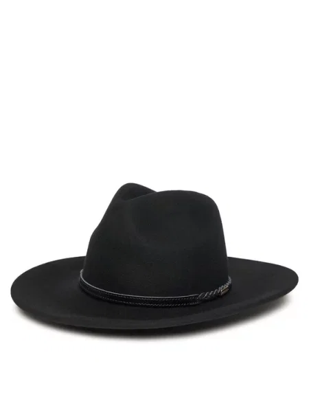 Barbour Καπέλο Tack Fedora μαύρο