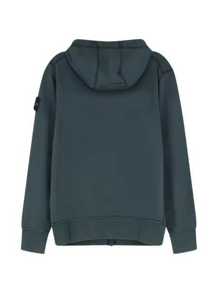 Hanorac cu glugă Stone Island cu strasuri verde