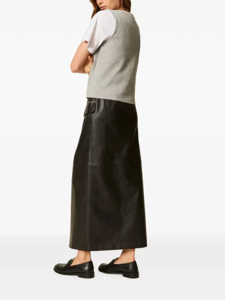 Lung fustă Twinset plic negru