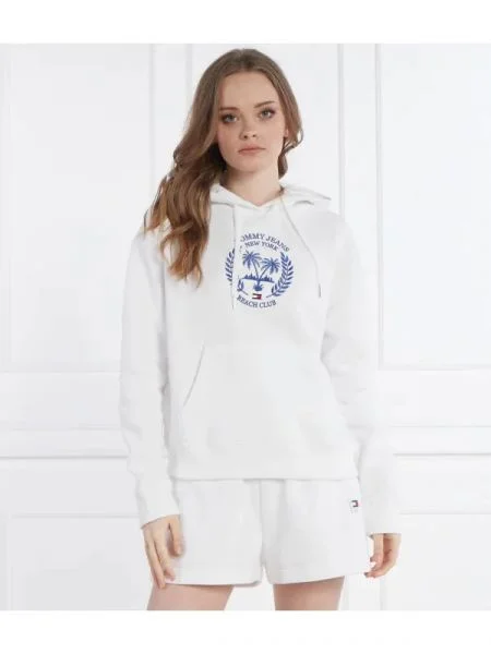 Tommy Jeans Hanorac BXY PREP LUXE 2 alb