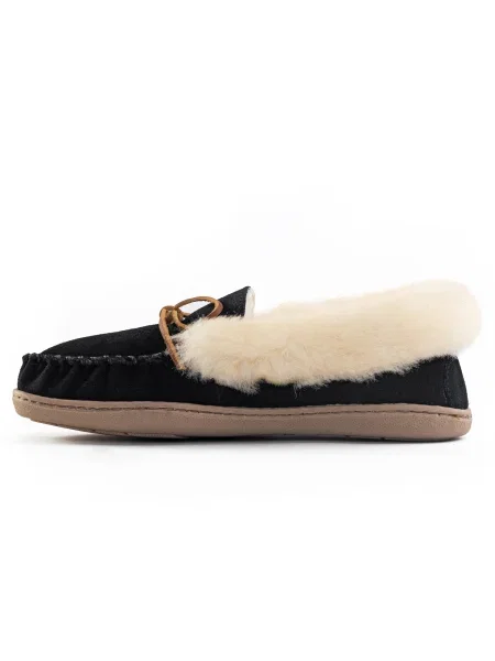 Minnetonka Mocasini Alpinsheepskin / crem / maro deschis negru