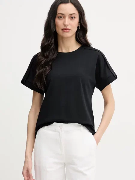 United Colors of Benetton t-shirt γυναικείο μαύρο