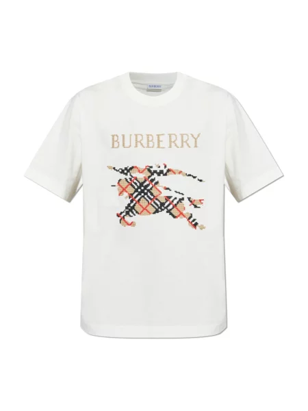 Koszulka Burberry z logo biała