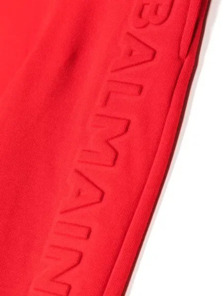 Spodnie dziecięce Balmain czerwone