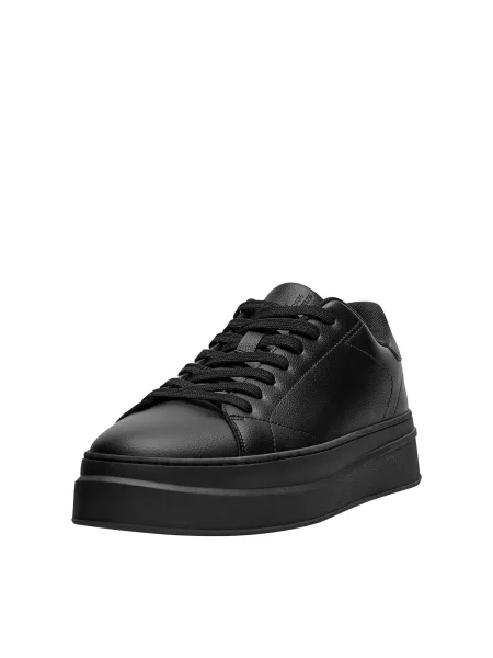 Sneakerși Pull&bear negru