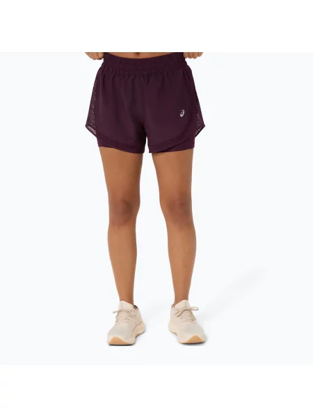 Běžecké šortky ASICS Nagino Run dark aubergine