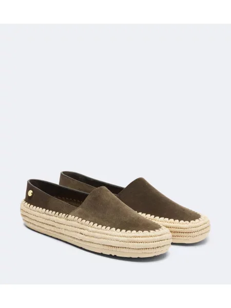 Espadrile Loewe din piele de căprioară maro