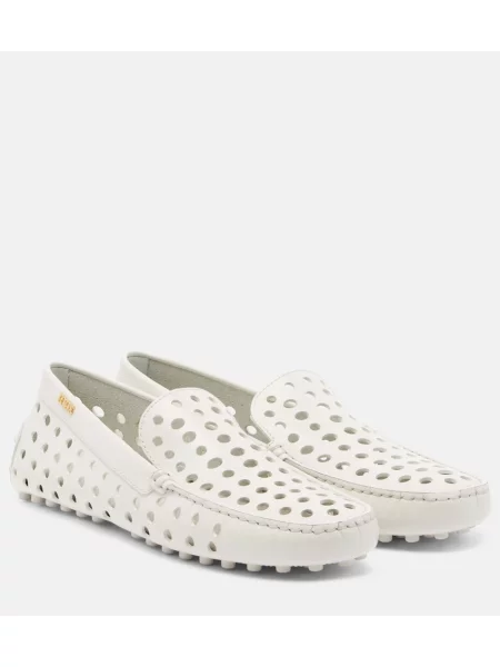 Pantofi loafer Tod's din piele alb