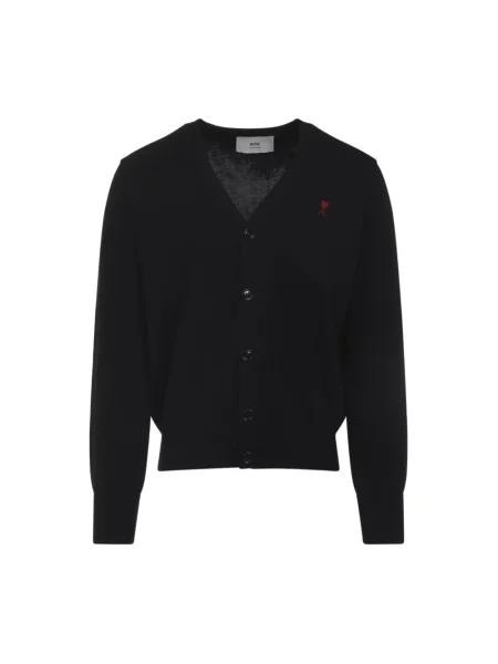 Kardigan Ami Paris wełniany czarny