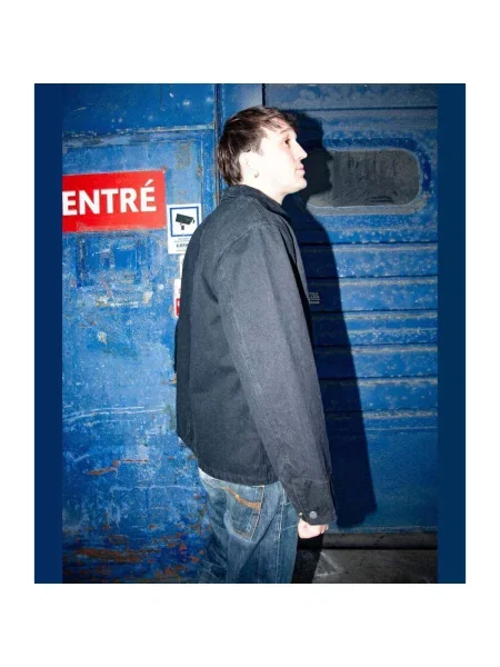 Plátěná bunda Nudie čierna