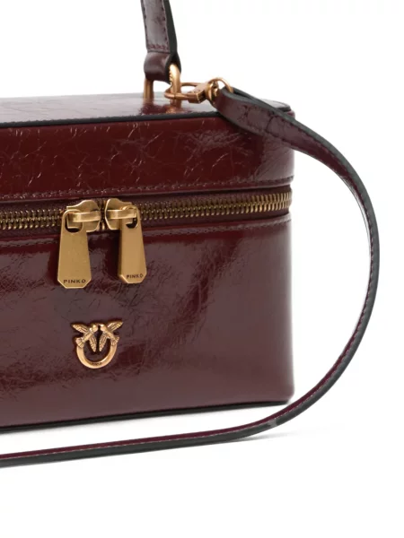 Geanta crossbody Pinko din piele maro