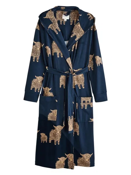 Next Halat pentru dimineață bleumarin / deschis maro